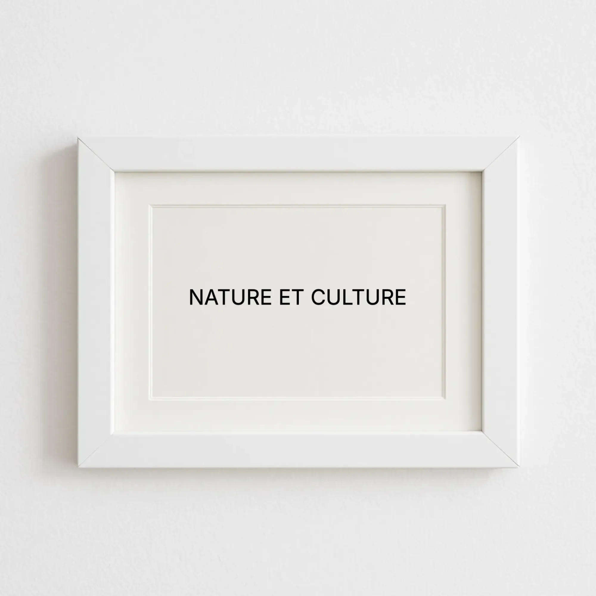 NATURE ET CULTURE
